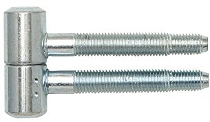 Solido Türbänder | Zargenbänder | Einbohrbänder 2-tlg. m. Zylinderkopf, Holz, 16 mm, Stahl verzinkt