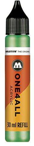 Molotow ONE4ALL Refill Acryl, Farbe 226 metallic grün 30 ml, Nachfülltinte für Permanentmarker