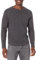 Amazon Essentials Men's Slim-Fit Long-Sleeve Henley Shirt, Charcoal Heather, L