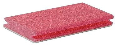 Finger Grip Scourers, 130mm x 70mm x 40mm, Red, Pack of 10