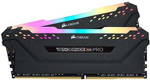 Corsair Vengeance RGB PRO 32GB (2x16GB) DDR4 3200MHz C16 XMP 2.0 Enthusiast RGB LED-Beleuchtung Speicherkit - schwarz