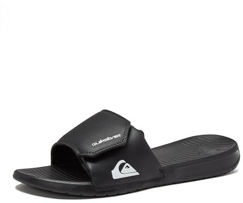 Quiksilver Herren Bright Coast Adjust Sandale, schwarz/weiß/schwarz, 46 EU
