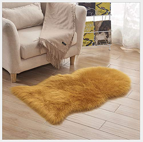 QIKEGooods Sofa Rug Floor Fur Rug Soft Fluffy Faux Sheepskin Carpet Mats for Living Room Bedroom Sofa Chair