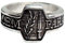 MK-Art Ring mit Motto SI vis Pacem, para Bellum Wenn Du den Frieden willst, bereite den Krieg vor