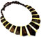 Collier Bernstein Spitze, Farbe Cognac-Lemon Mix, 50cm, echter baltischer Bernstein, nicht gepressed; Bernsteinkette; handgearbeitet