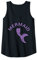 Damen Meerjungfrau Flosse Meerjungfrauenflosse lila Meerjungfrauen Tank Top