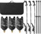 Doorslay Angel-Bissanzeiger-Set, Angel-Bissanzeiger-Set, 3 kabellose LED-Alarmanlagen, verstellbare Angel-Banksticks, 3 Angelschwinger mit gepolsterter Fisch-Werkzeugtasche