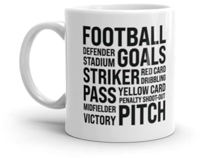 1 tasse de football – Pour les fans de football de l'équipe de football, pour hommes, femmes, adolescents, garçons et filles – Cadeau #77714