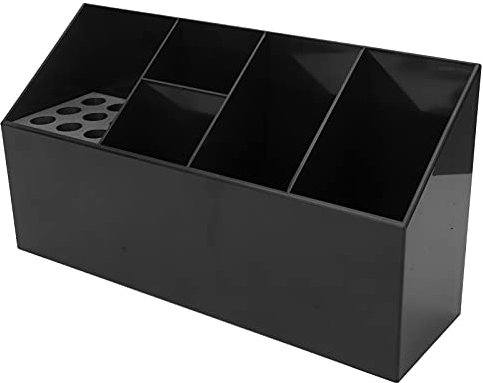 Scissors Organizer - Hairdressing Combs Holder - Hair Clips Hairdressing Tool Storage Box with Multifunctional Design for Daily Hair Care and Styling(Black)