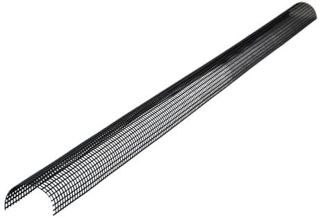 INEFA Griglia per protezione grondaia, protezione foglie plastica 68mm, 2m, nero Rete foglie, accessori per grondaie, Made in Germany