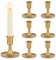 Kerzenständer Gold Kerzenhalter Stabkerzen Metall: Romadedi 6er Set Goldene Stabkerzenhalter Kleine für Hochzeit Party Tischdeko Weihnachten Adventskranz Modern Tisch Deko Wohnzimmer