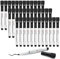 Comix Magnetic Whiteboard Pens Black, Fine Tip Black Whiteboard Markers with Eraser Cap, Low Odor Black White Board Markers Erasable for Kids Teachers
