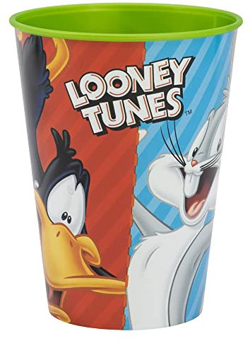 GOBELET RÉUTILISABLE POUR ENFANTS EN PLASTIQUE SANS BPA 260 ML | LOONEY TUNES HEROES