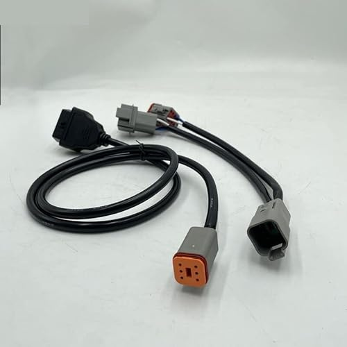 HAKTAS Accessories Marine Engine Diagnostic Connect Cable of 6+8 Pins + Software for VOLVO Vocom Vodia Scanner Tool Adapter Penta Industrial Parts (Color : And Install Software)