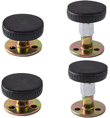 4 Stück Anti Shake Fixer mit verstellbarem Gewinde Bettgestell Anti Shake Tool Kopfteil Stopper Teleskop Unterstützung Nachttisch Anti Shake Tool für Bett, Schrank, Stuhl, Sofa (Mix and match)