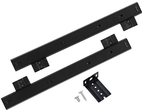 GRIRIW Keyboard Slide Under Desk Desk Keyboard Tray Keyboard Rails Pull Out Keyboard Tray Keyboard Holder for Office
