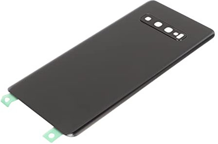 Rückseite aus Glas, Batterieabdeckung, Staubdicht, Ersatz-Rückglasgehäuse für S10+Plus G975 (Schwarz)