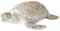ReWu Figur Dekofigur Quila Schildkröte Kunstharz Dekoaufsteller Braun Weiß 1-Stück Skulptur Wohndekoration 14 x 10 x 4,5 cm