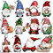 24PCS Christmas Tree Decorations Hanging Charms, Christmas Dwarfs, Wooden Hanging Ornament for Christmas Tree, Christmas Tree Ornaments