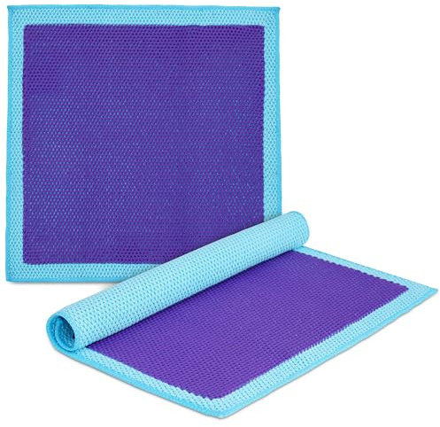 WEST HORSE Clay Bar Handtuch, 2 Stück, Auto-Detailing Clay Mitt – schnelleres und effektives Reiben und Reinigungswerkzeug, glatte Lackoberfläche Vorbereitung zum Wachsen, Polieren und Versiegeln