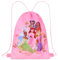 Disney Turnbeutel Kinder, 29 x 38cm Schwimmtasche Kinder mit Kordelzug & Belüftungsöffnung - Sport Geschenke für Kinder (Rosa Prinzessinnen)