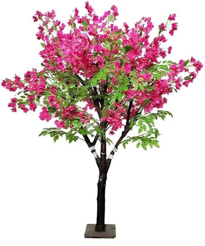 RUTAVM Artificial Tree 150cm/4.9ft Fake Tree Artificial Plum Tree Realistic Simulation Tree for Home Office Artificial Plant Ornamental Faux Tree