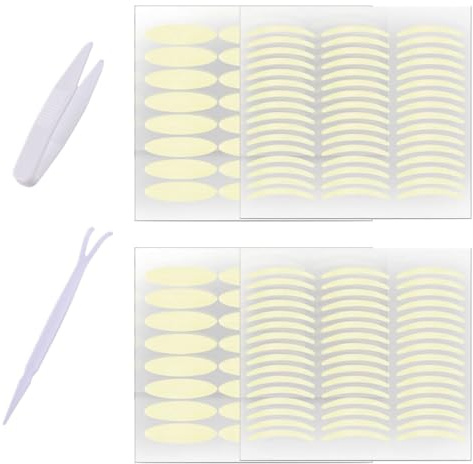JTUYPT Schlupflider Stripes Schlupflider Tapes Augenlid Stripes Augenlidklebeband Double Sided Eyelid Tapes Unsichtbares Doppelte Augenlid Stripes mit Gabelstangen Pinzette