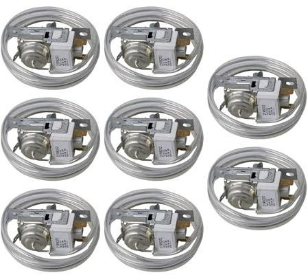 BQLZR Repuesto de termostato de control de temperatura para congelador WP2198202, paquete de 8