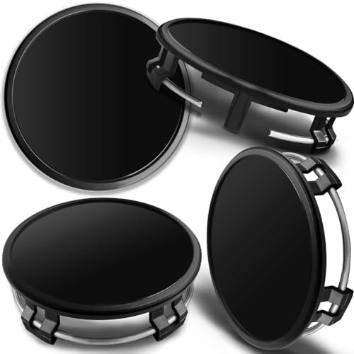 4 X 75mm Cache Moyeu pour Mercedes Benz C-klasse W204 | 2007-2014,Centre de Jante Capuchons ABS Enjoliveur de Voiture Capuchons de Jante Décoratifs Protection Accessoires,Black