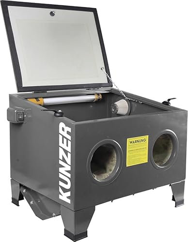 Kunzer 7SSG90 Sandstrahlgerät 90 l - Tischgerät - Ideal zur Lackentfernung und Reinigung von Kleinteilen