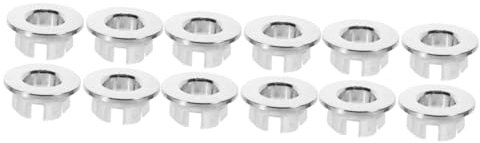 Gadpiparty 12piezas Cubiertas para Orificio De Desbordamiento De Lavabo para Fregaderos De Cocina y Baño Instalación y Compatibilidad
