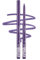 Erinde Eyeliner violet waterproof longue durée & waterproof eye-liner crayon rotatif violet mat crayon khôl creamy crayon
