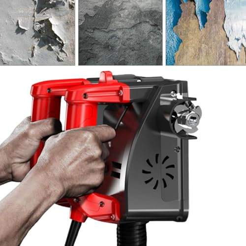ZHJOPP Electric Wall Planer Handheld Power Wall Scraper 1180W Wall Shovel Machine for Wallpaper Paint Putty, Adjustable Depth 1 mm to 4 mm Powerful Automatic