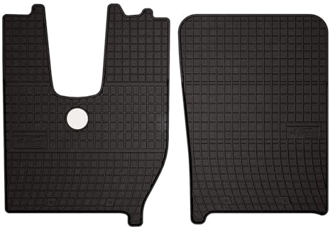 Wielganizator SolidPRO Gummimatten passend für Iveco S-Way (2019-) | Qualität: Premium - Genaue Passform, rutschfest 2-teilig Fußmatten- Schwarz