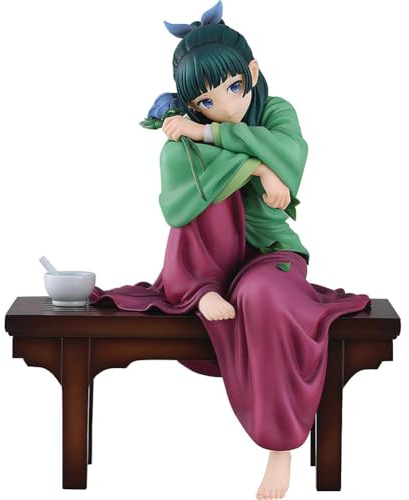 Xinchangda, Maomao Anime-Figur Maomao sitzende Pose mit Hocker, PVC-Figur, Anime-Action-Figur zum Sammeln, Desktop-Dekoration