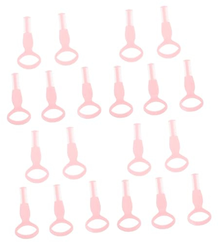 Mascara Schutzschild 20 Stück aus Pp für Make Up und Wimpernpermanente | Rosa, Tragbar und Wiederverwendbar, Leicht zu Reinigen, für Augenbrauenkämme und Wimpernkämme Zufällige Farbe