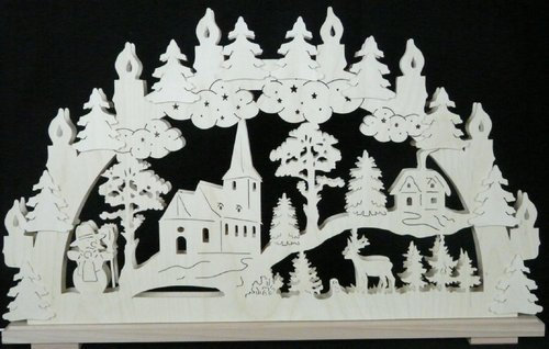 SchwibboLa Original Erzgebirgischer Marken Schwibbogen Lichterbogen 70 X 43 cm S70-0_13