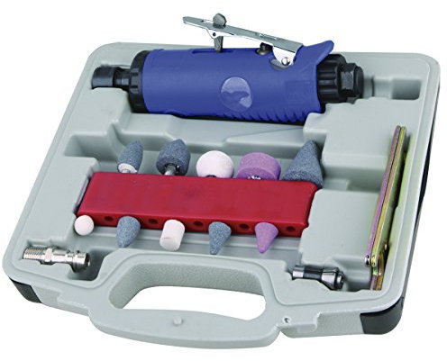 AMOLADORA RECTIFICADORA Neumática Fresadora MINI con conexión de aire 1/4 para compresor - KIT 17 PIEZAS