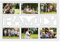 Hama Collage Bilderrahmen für Fotocollagen „Budapest - Family“ (Fotorahmen mit Family-Schriftzug für 6 Fotos im Format 10x15, Kunststoff-Rahmen, Echtglas) Fotogalerie weiß