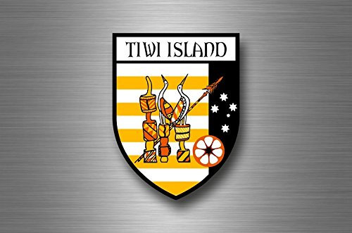 Aufkleber sticker autoaufkleber auto wappen schild flagge australien tiwi island