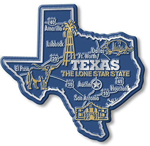 Inconnu Giant State Map Magnet - Texas