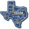 Inconnu Giant State Map Magnet - Texas