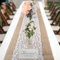 KongEU Lot de 10 chemins de table en dentelle vintage en toile de jute rustique pour mariage, festival, fête, événement - 30 x 275 cm