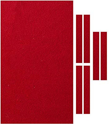 Nappe de table de billard XHXseller, accessoires de billard, nylon et fibre douce, rouge, 2,8 + 1 m / 2,8 m
