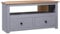 vidaXL Massivholz Panama-Kiefer TV Eckschrank 2 Schubladen 1 Fach Ecktisch Lowboard Fernsehschrank HiFi-Schrank Fernsehtisch Grau 93x49x49cm