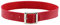 JJDreams Retro Choker Schwarz PU Leder Halsband Damen Simple Choker Gothic Schnalle Halsreif, Halskette für Damen Herren, Rot Halskette
