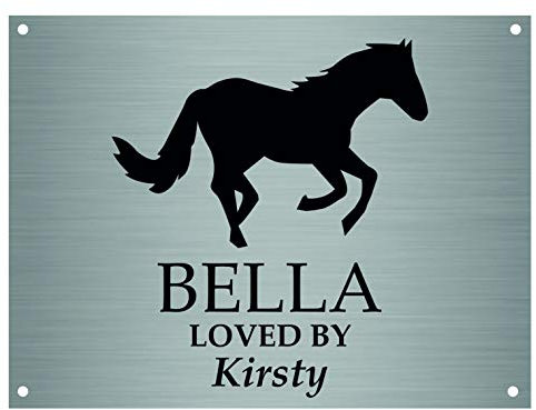 Maggie-mais Stable Door Sign, Horse/Pony Name Plate Plaque A5 20 X 15 CM