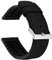 Barton Hybrid-Armbänder aus Leder und Gummi mit integrierten Schnellspann-Federstegen – 316L Edelstahl – Farbe wählbar – 18 mm, 20 mm und 22 mm Uhrenarmbänder 18mm schwarz