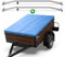 Tarpofix® Anhängerplane 170x110 cm + 2X Planenbügel | Anhänger Plane Flachplane aus PVC PLANENMATERIAL | Verstärkte HP DDR Anhänger Plane für Diverse PKW Hänger | Abdeckplane + Flachplanenbügel
