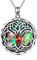 AOBOCO Celtic Tree of Life Necklace Sterling Silver Family Tree Pendant Necklace, Birthday Jewellery Gifts for Women Her (Red)